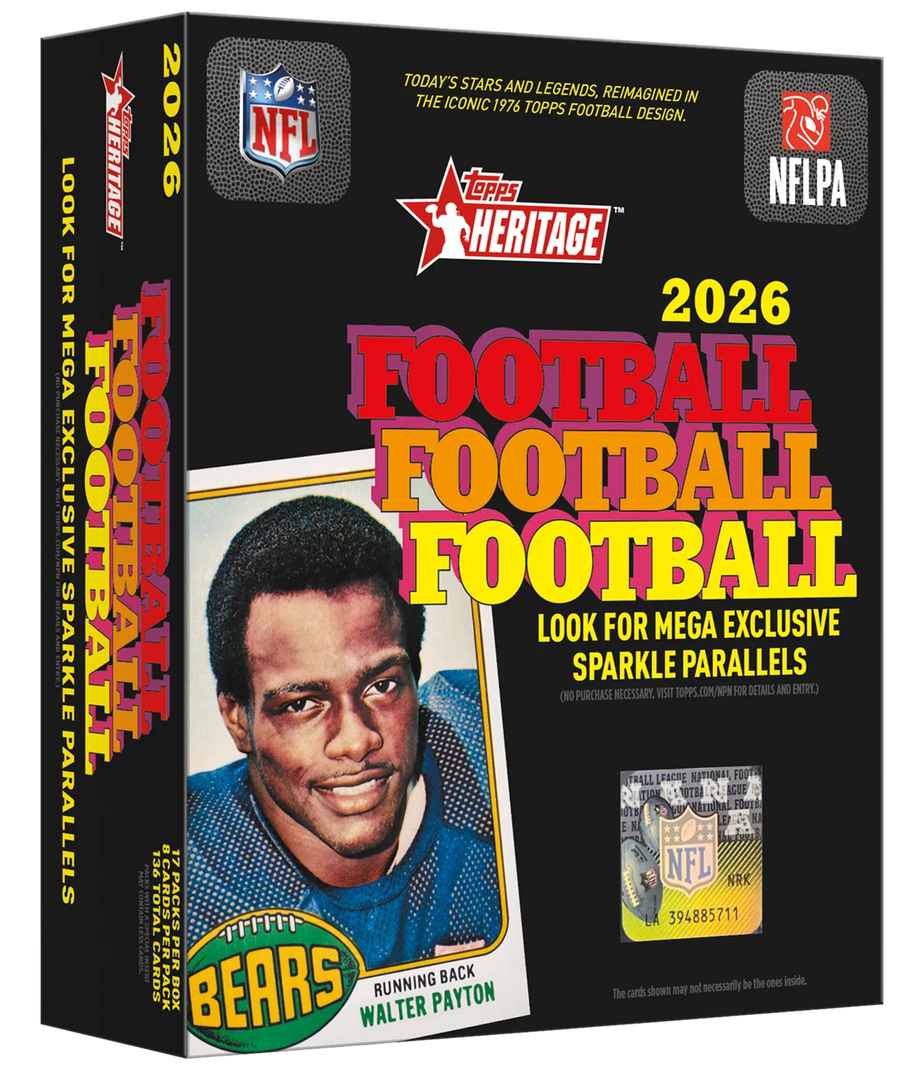 2026 Topps Heritage Football Mega Box
