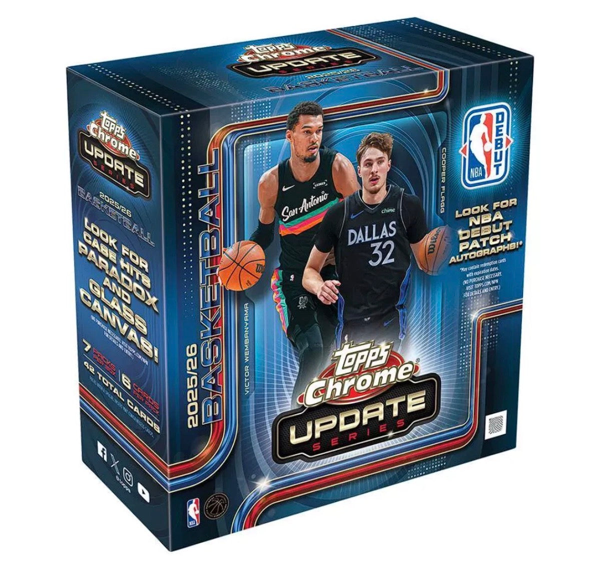 2025-26 Topps Chrome Basketball Update Mega Box